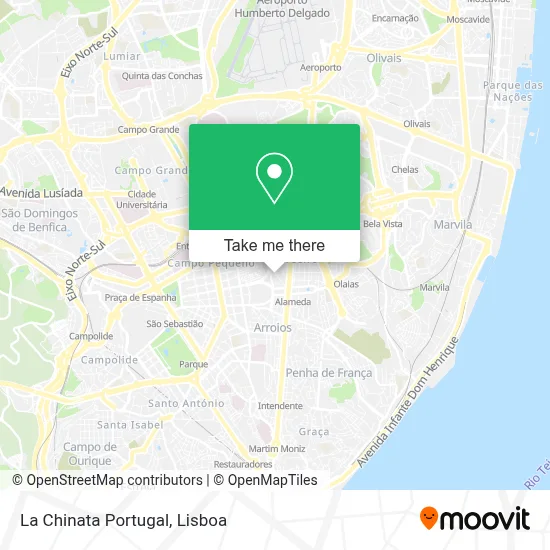 La Chinata Portugal map
