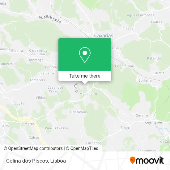 Colina dos Piscos map