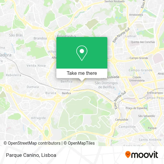 Parque Canino map