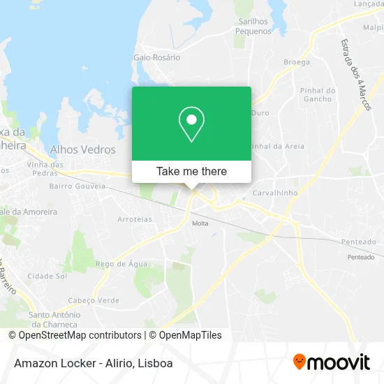 Amazon Locker - Alirio map