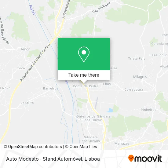 Auto Modesto  - Stand Automóvel map