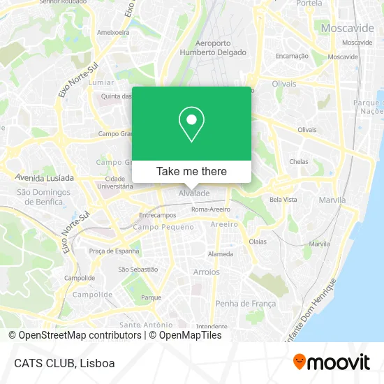 CATS CLUB map