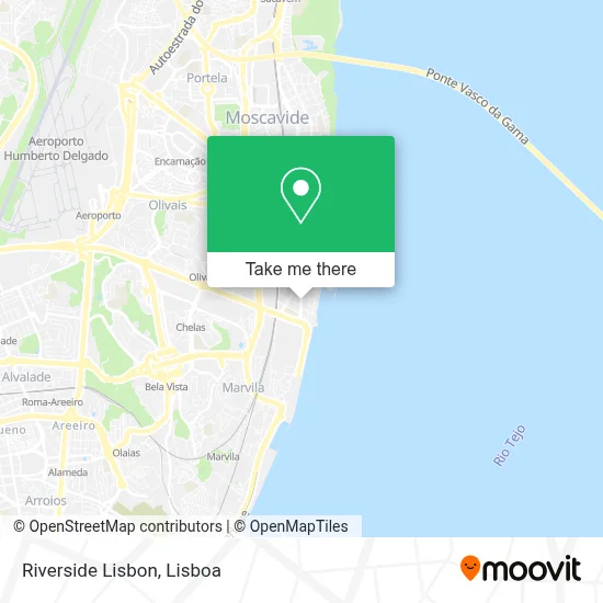 Riverside Lisbon mapa