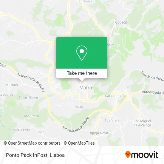 Ponto Pack InPost map
