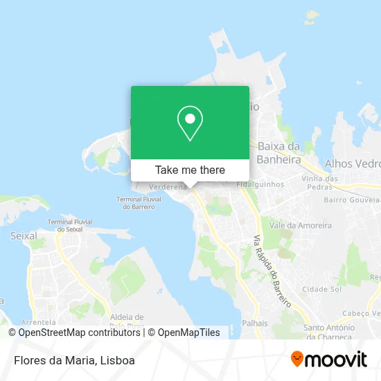Flores da Maria map