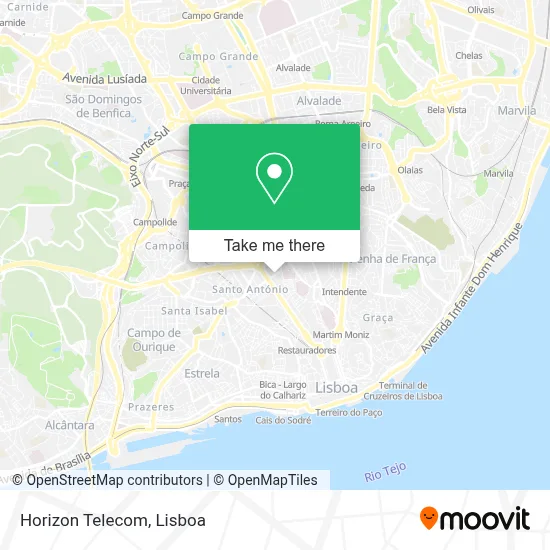 Horizon Telecom map