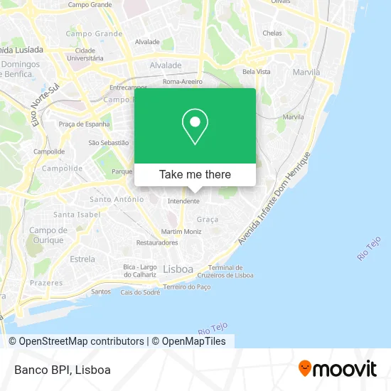 Banco BPI map