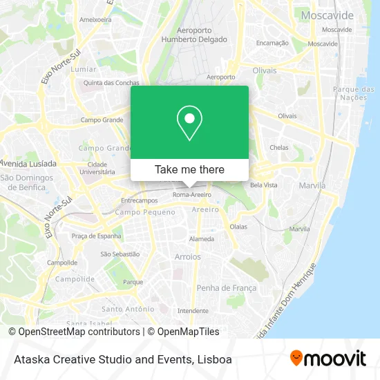 Ataska Creative Studio and Events map