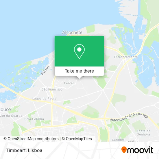 Timbeart map