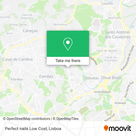 Perfect nails Low Cost map