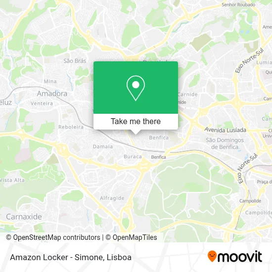 Amazon Locker - Simone map