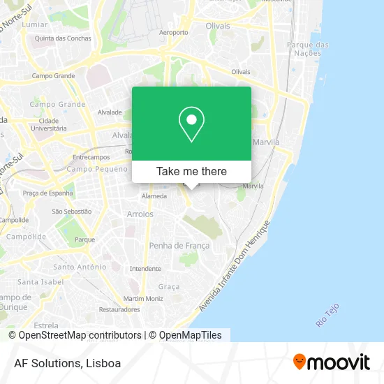 AF Solutions map