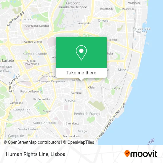 Human Rights Line map