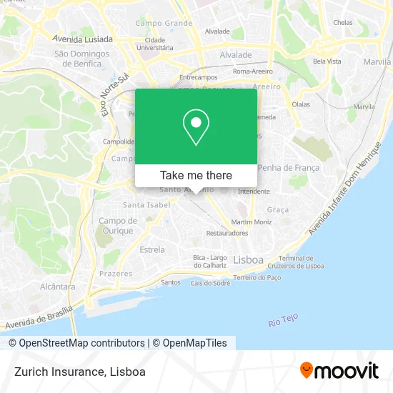 Zurich Insurance map