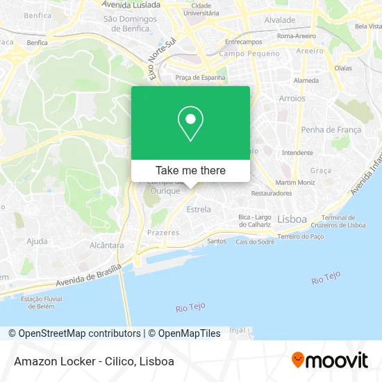 Amazon Locker - Cilico map