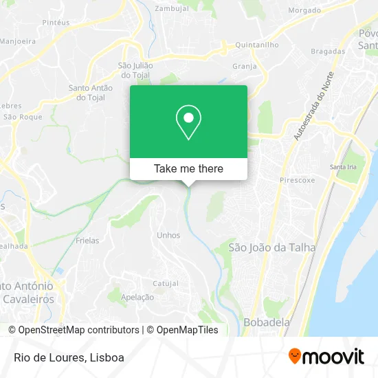 Rio de Loures map