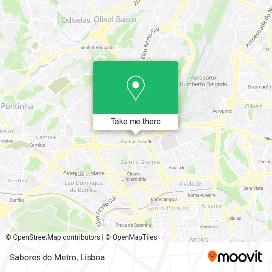 Sabores do Metro map