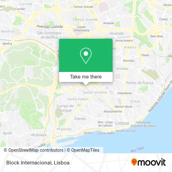 Block Internacional map