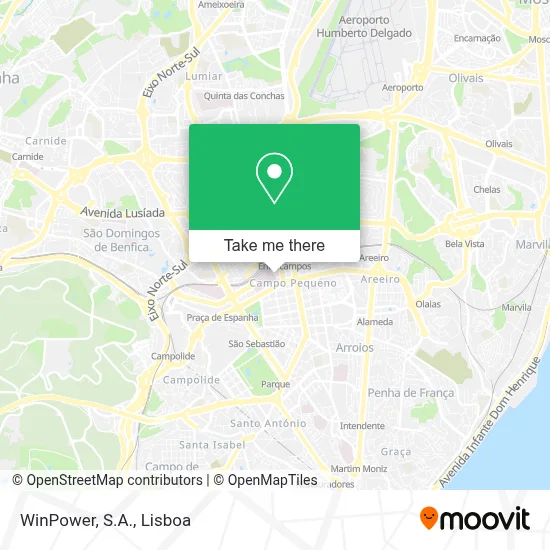 WinPower, S.A. map