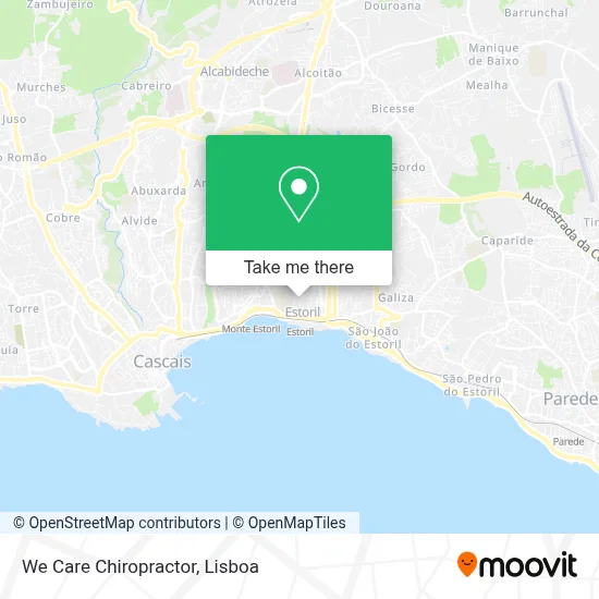 We Care Chiropractor map