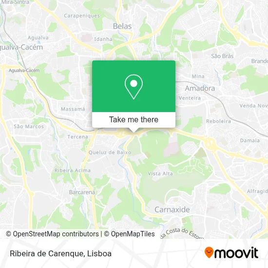 Ribeira de Carenque map