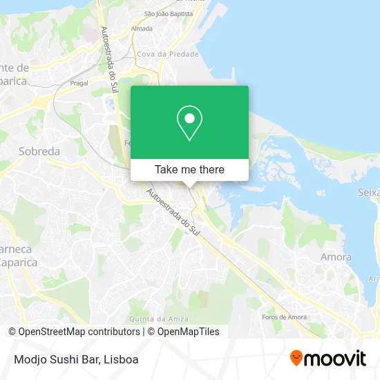 Modjo Sushi Bar mapa