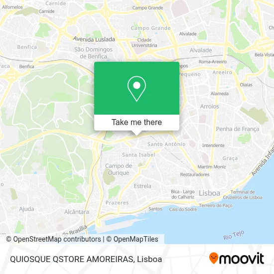 QUIOSQUE QSTORE AMOREIRAS map