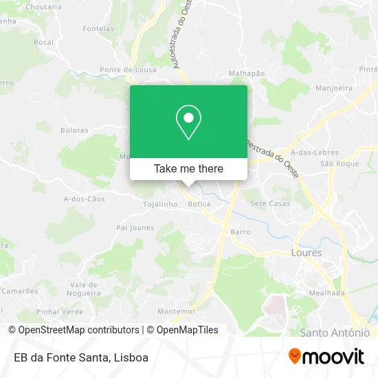 EB da Fonte Santa map