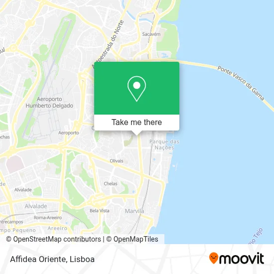 Affidea Oriente map