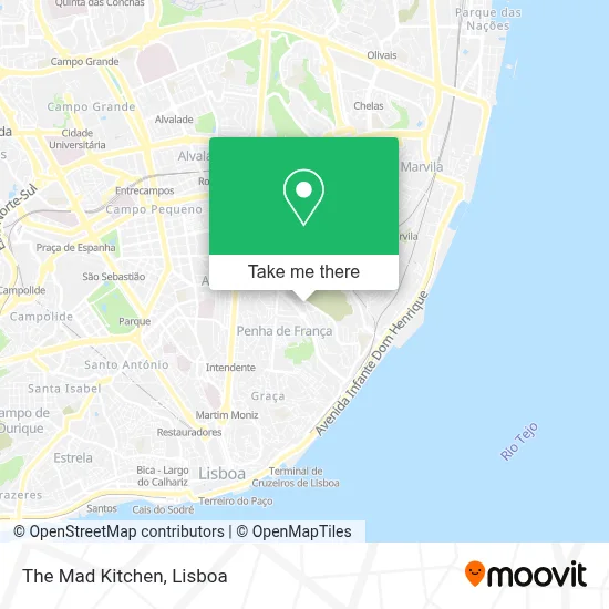 The Mad Kitchen map