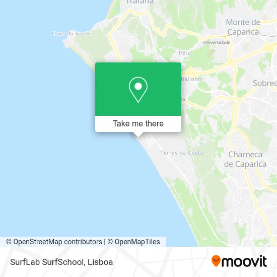 SurfLab SurfSchool map