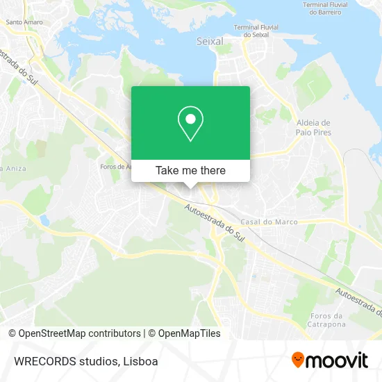 WRECORDS studios map