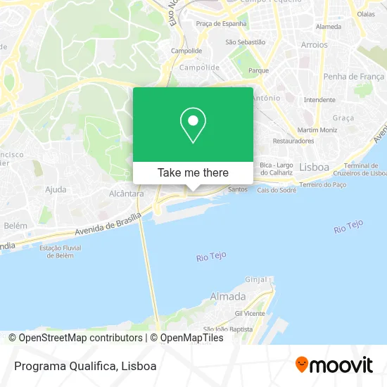 Programa Qualifica mapa