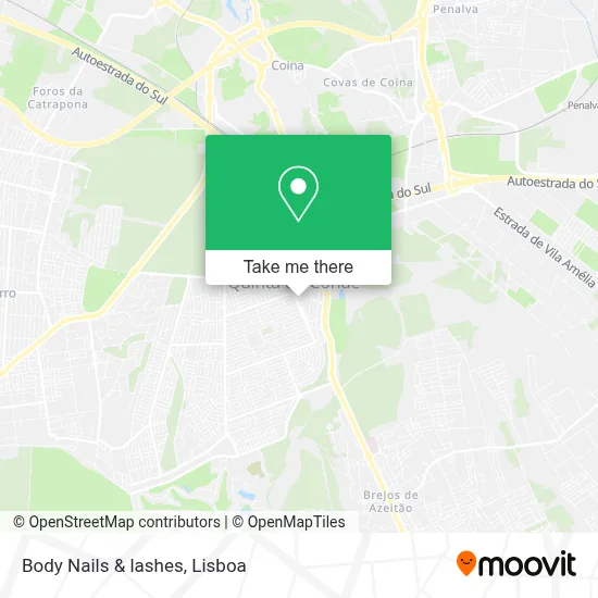 Body Nails & lashes map