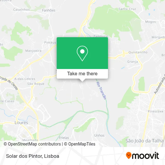 Solar dos Pintor map