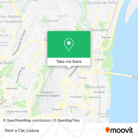 Rent a Car mapa