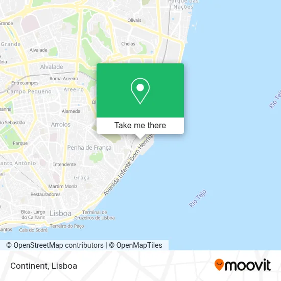 Continente map