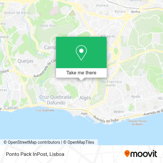 Ponto Pack InPost map