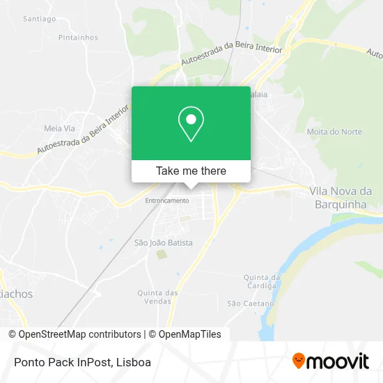 Ponto Pack InPost map