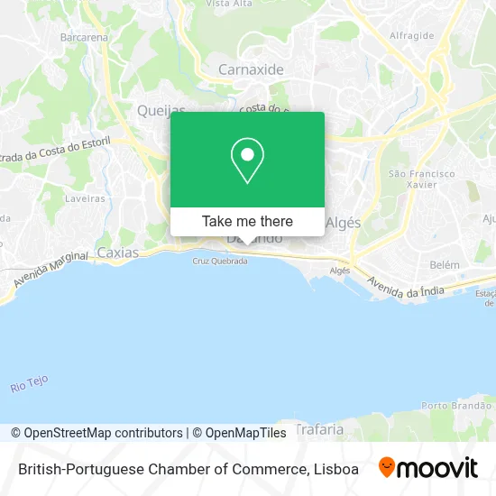 British-Portuguese Chamber of Commerce map