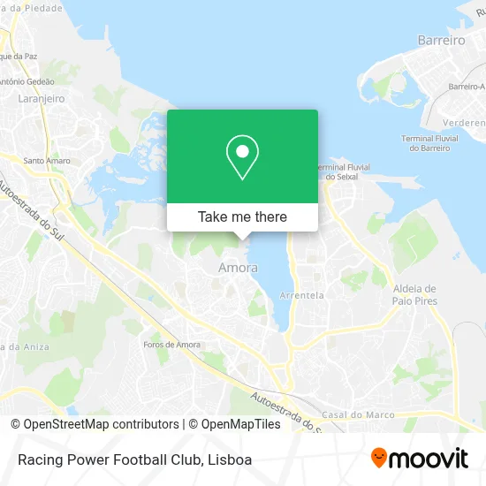 Racing Power Football Club mapa