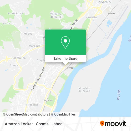 Amazon Locker - Cosme map