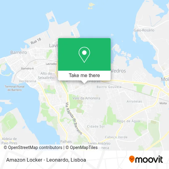 Amazon Locker - Leonardo map