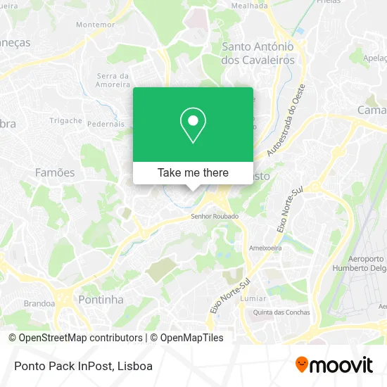 Ponto Pack InPost map