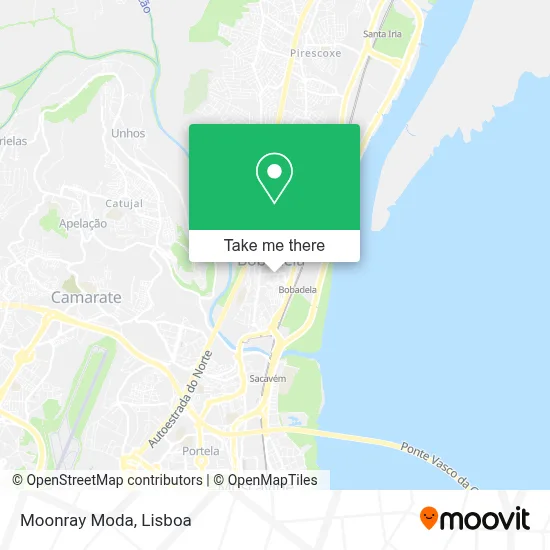 Moonray Moda map