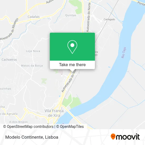 Modelo Continente map