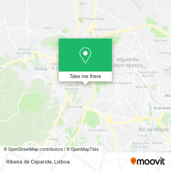 Ribeira de Caparide mapa