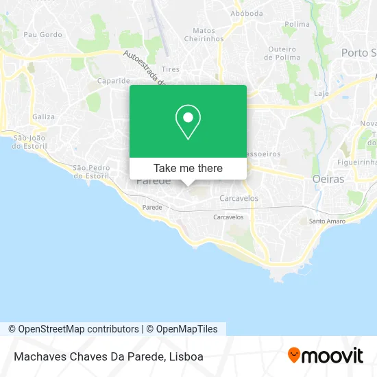 Machaves Chaves Da Parede mapa