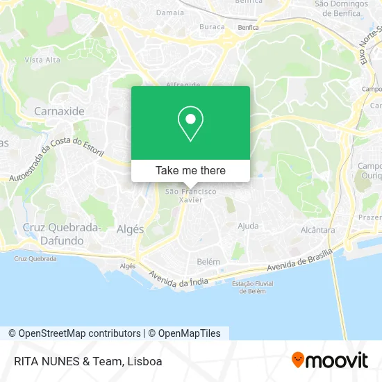 RITA NUNES & Team mapa