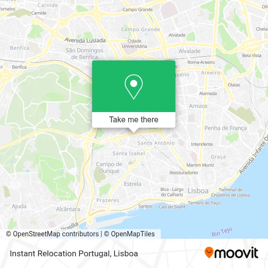 Instant Relocation Portugal map